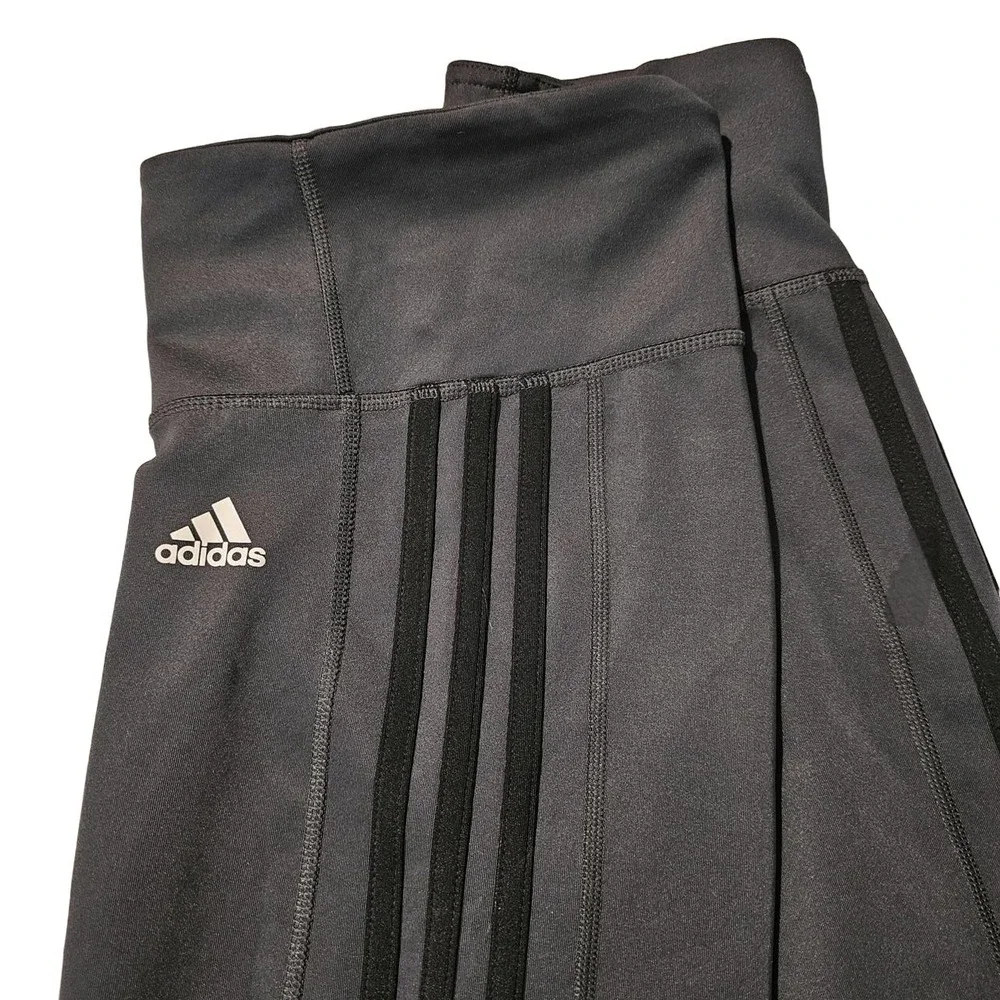 ADIDAS Dark Grey High Waisted‎ Sport Leggings Womens Medium
